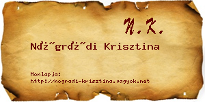 Nógrádi Krisztina névjegykártya